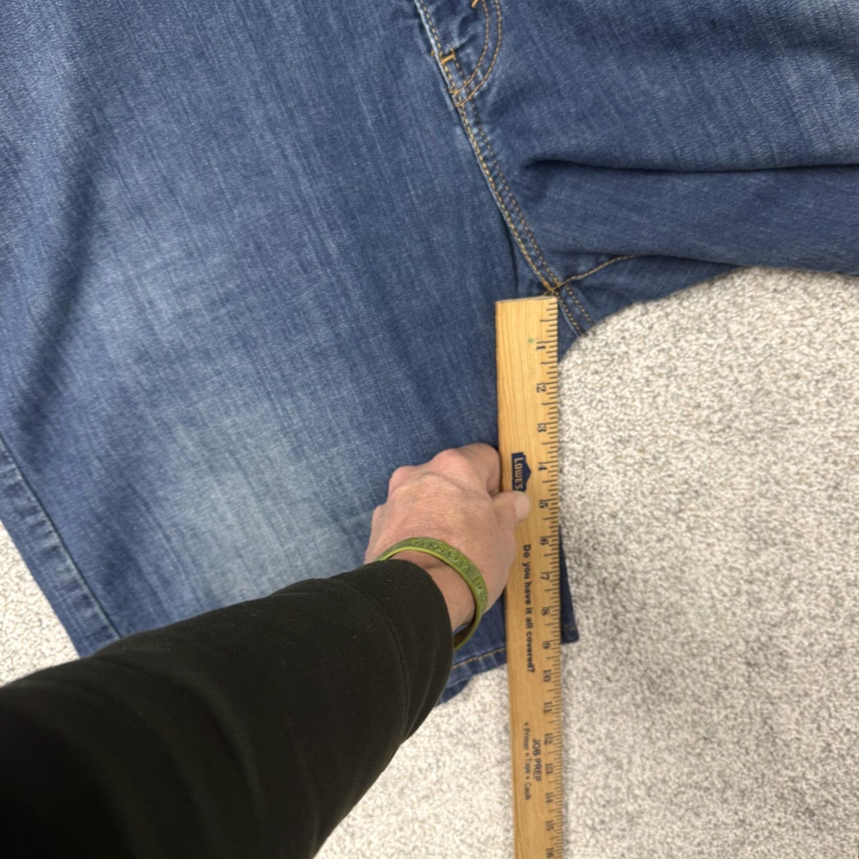 Levi's Levi's 569 Loose Straight Denim Shorts Men 48 Dark Wash Bermuda Jorts Stretch Pockets 5-Pocket Denim Casual 90s Mens Size US 32 / EU 48 - 5 Thumbnail