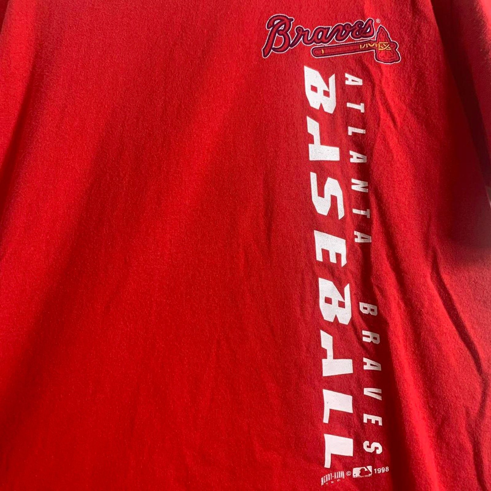 MLB vintage 1998 MLB ATLANTA BRAVES BASEBALL mullet tee shirt M Size US M / EU 48-50 / 2 - 3 Thumbnail