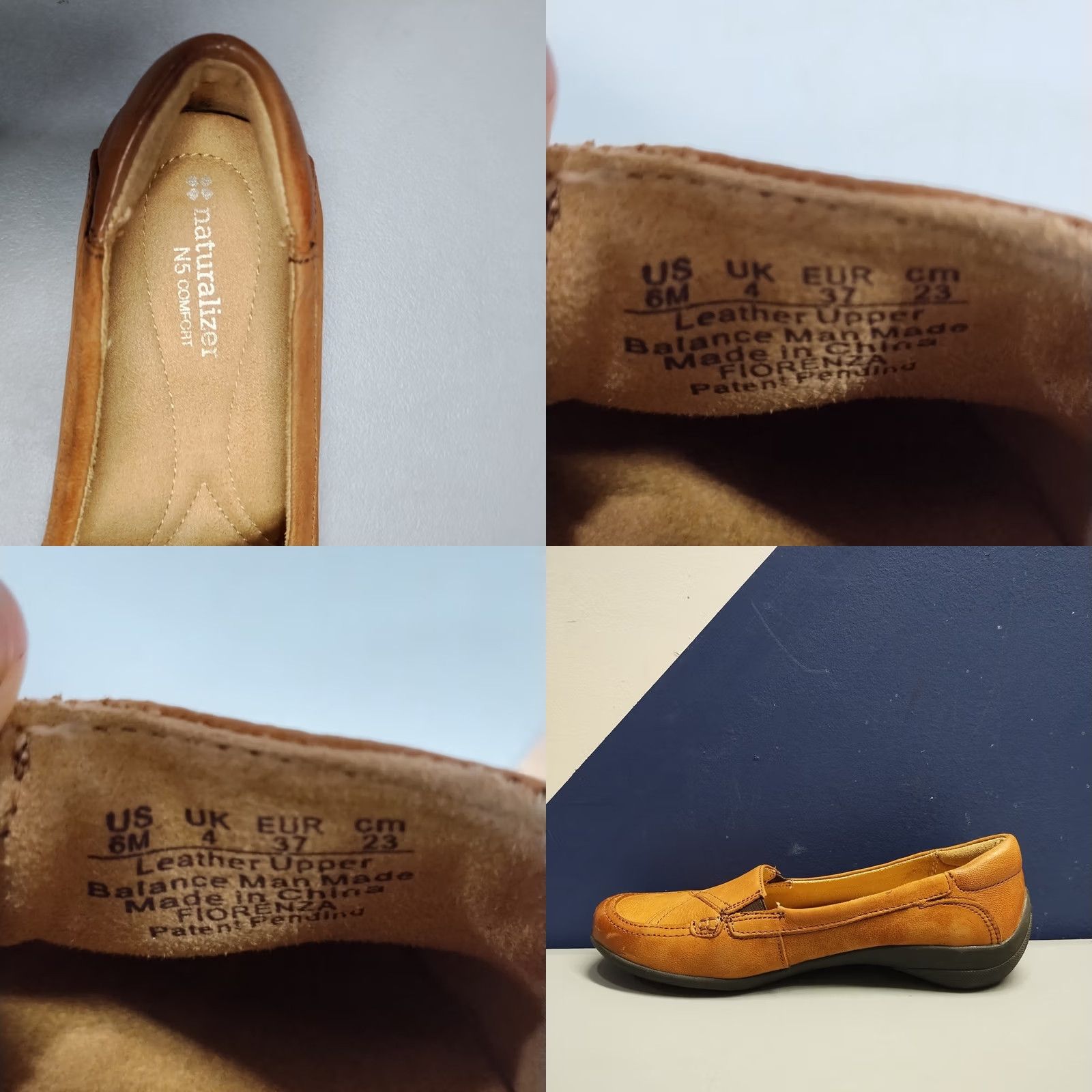 Naturalizer Naturalizer N5 Comfort Fiorenza Loafers Flats Womens Size 6M Brown & Black Leather Shoes Size US 6 / IT 36 - 8 Thumbnail