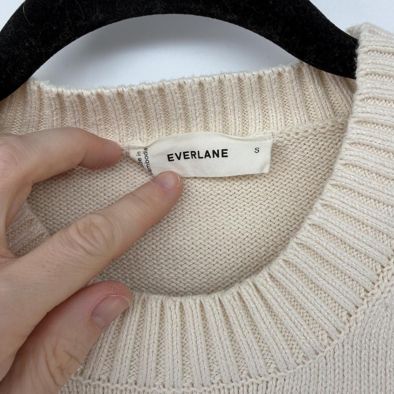 Everlane Soft Cream Crew Neck