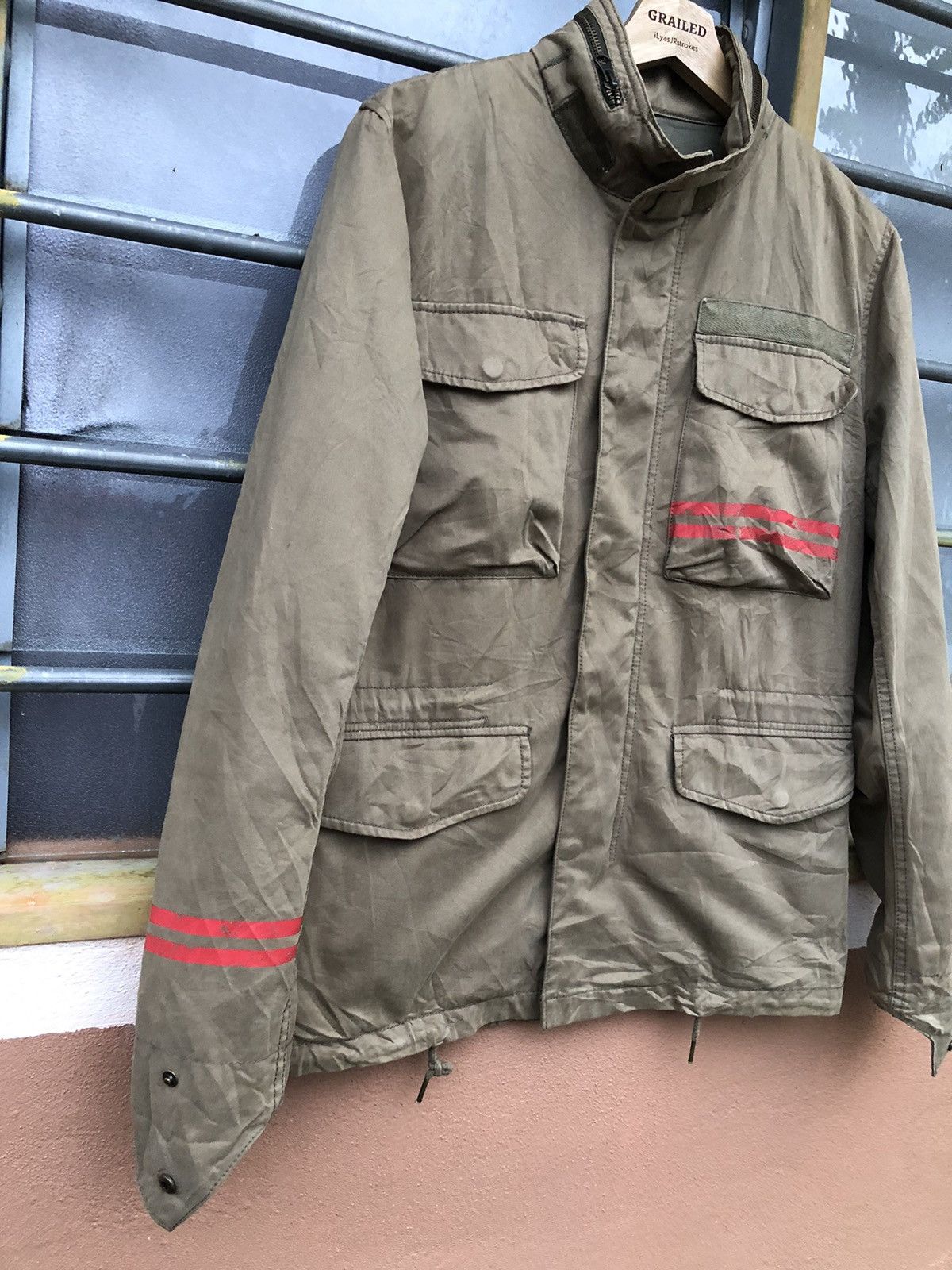 291295=Homme Vintage 291295 Homme Style Militiry Jacket Size US M / EU 48-50 / 2 - 3 Thumbnail