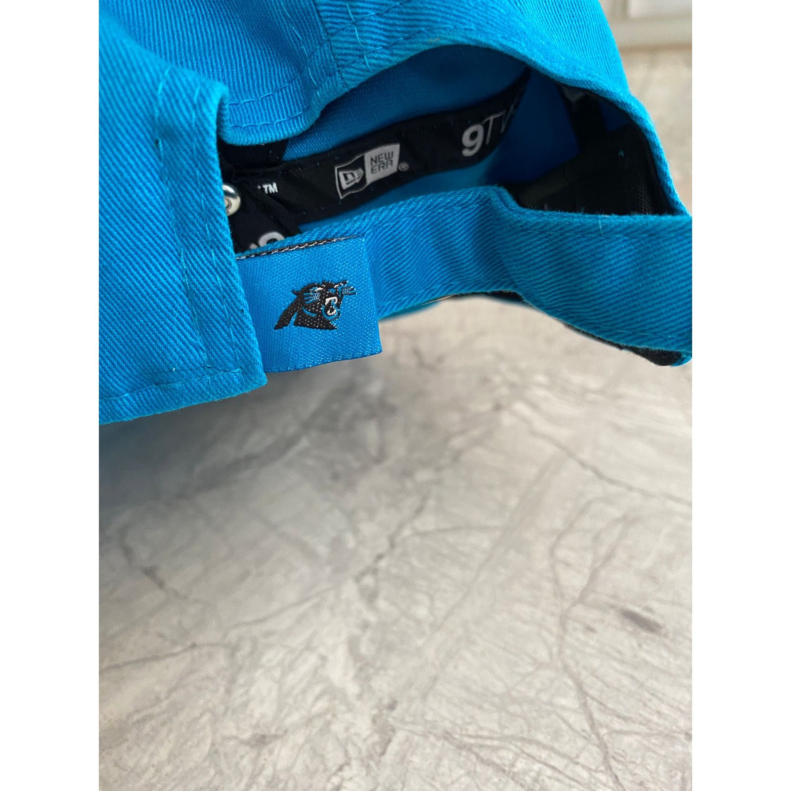 New Era NWT Carolina Panthers Women's Strapback Hat Size ONE SIZE - 7 Thumbnail