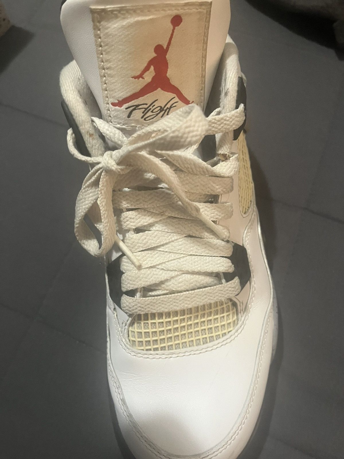 Nike Air Jordan 4 White Cement Size 8 US Size US 8 / EU 41 - 3 Thumbnail
