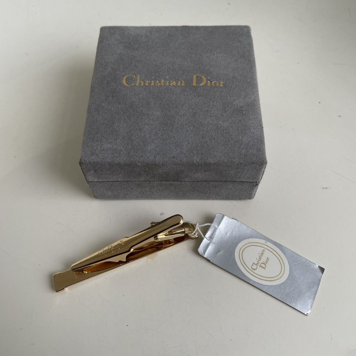 Christian Dior Monsieur Vintage 90's Christian Dior Gold Tie Clip Size ONE SIZE - 4 Thumbnail