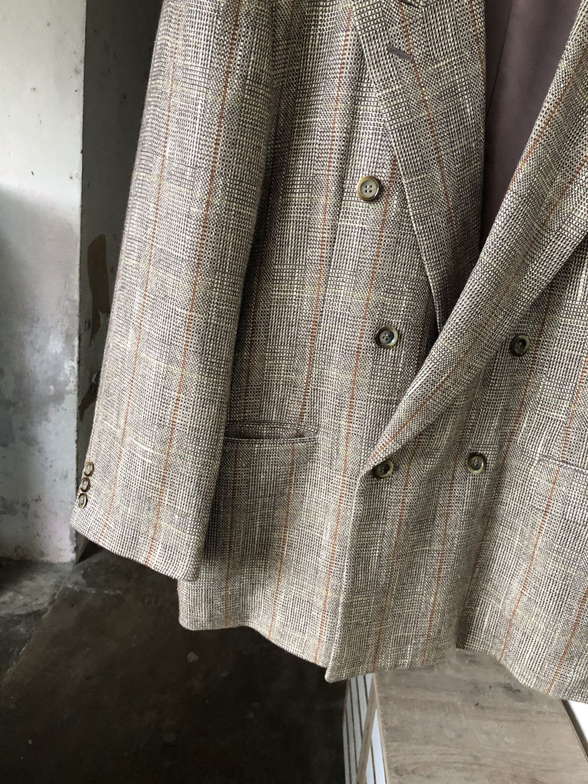 Issey Miyake Vintage Issey Miyake Tete Homme Tweed Wool Blend Silk Jacket Size US M / EU 48-50 / 2 - 7 Thumbnail