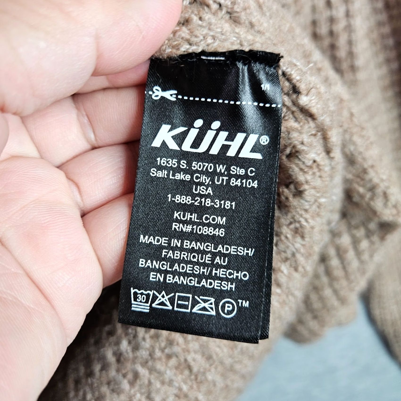 Vintage Kuhl XL Beige Turtleneck Sweater - Cozy Outdoor Pullover - Casual Womens Size XL / US 12-14 / IT 48-50 - 6 Thumbnail