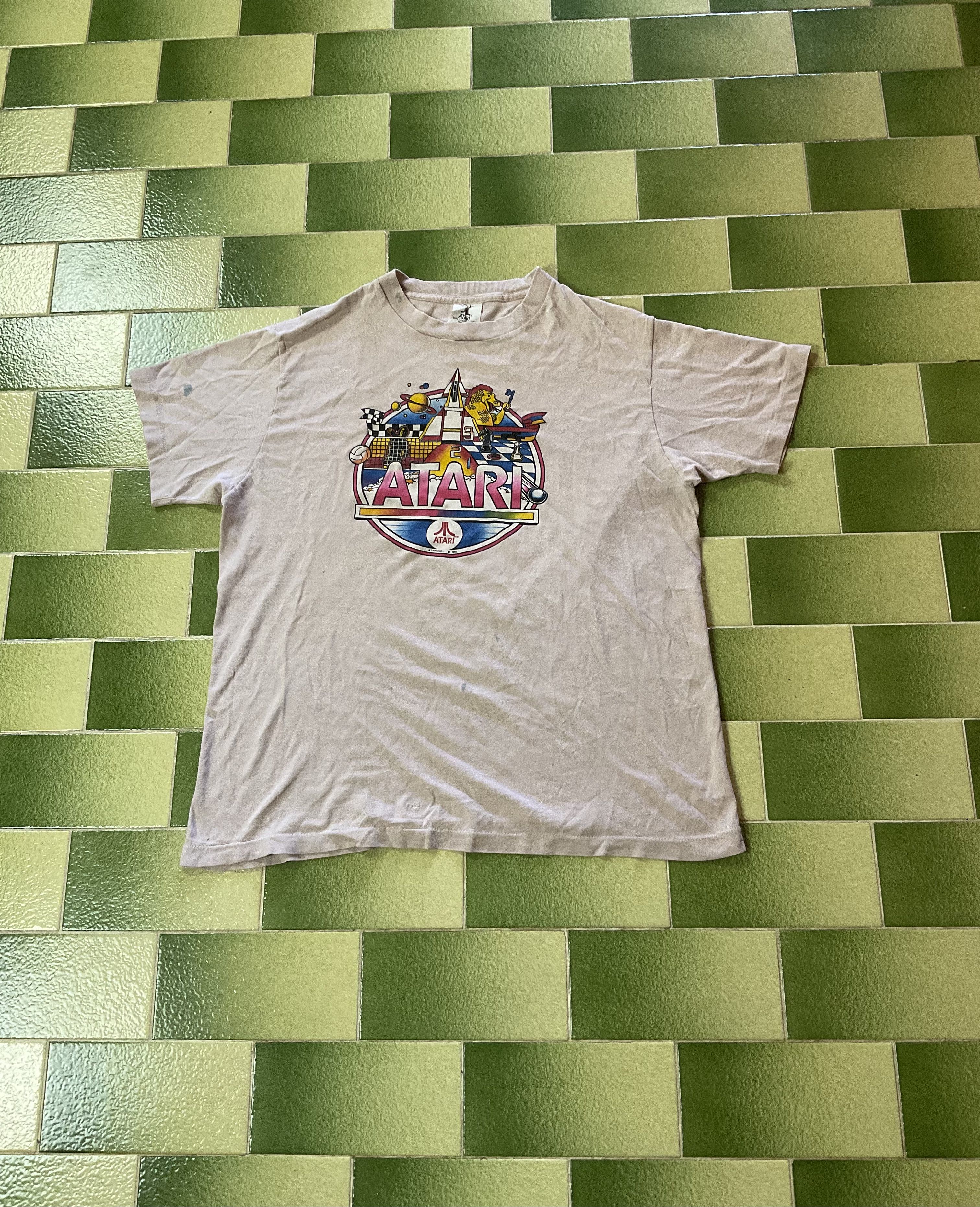 Japanese Brand Vintage 1982 Atari Video Games T-Shirt Fits Medium Size US M / EU 48-50 / 2 - 1 Thumbnail