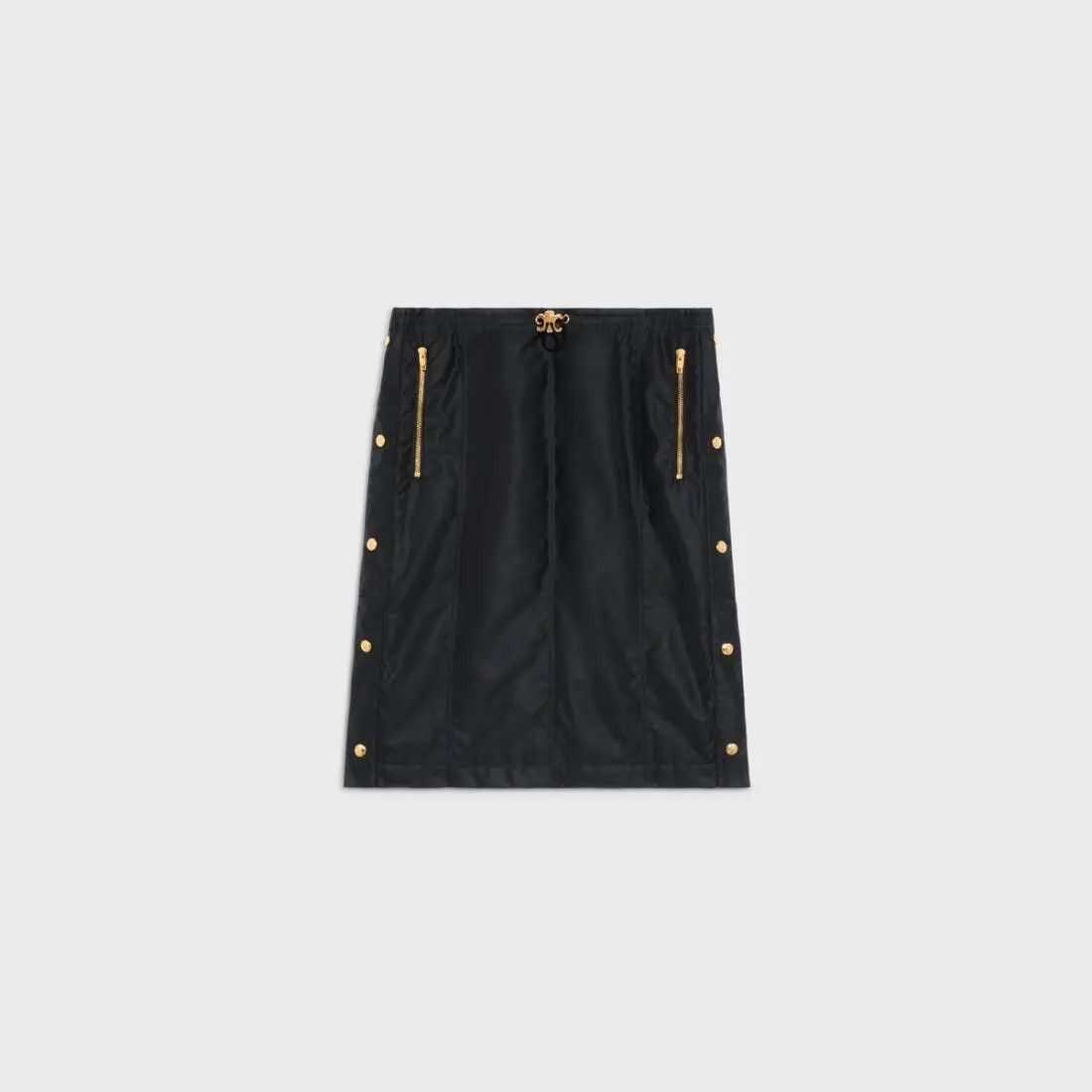 image of Celine O1W1Db10324 Mini Skirt In Black, Women's (Size 38)