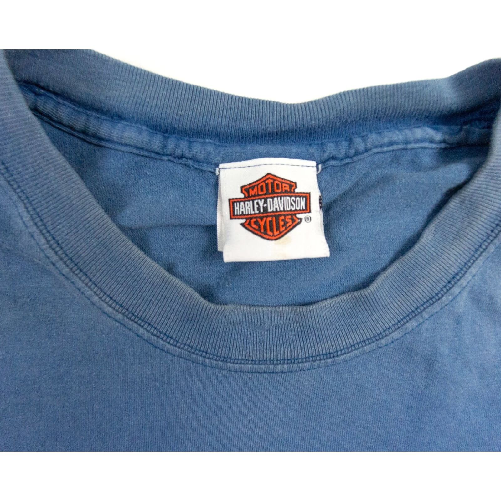 Harley Davidson VINTAGE Harley-Davidson Motorcycle Graphic Shirt Men XL Blue Short Sleeve Tee Size US XL / EU 56 / 4 - 7 Thumbnail