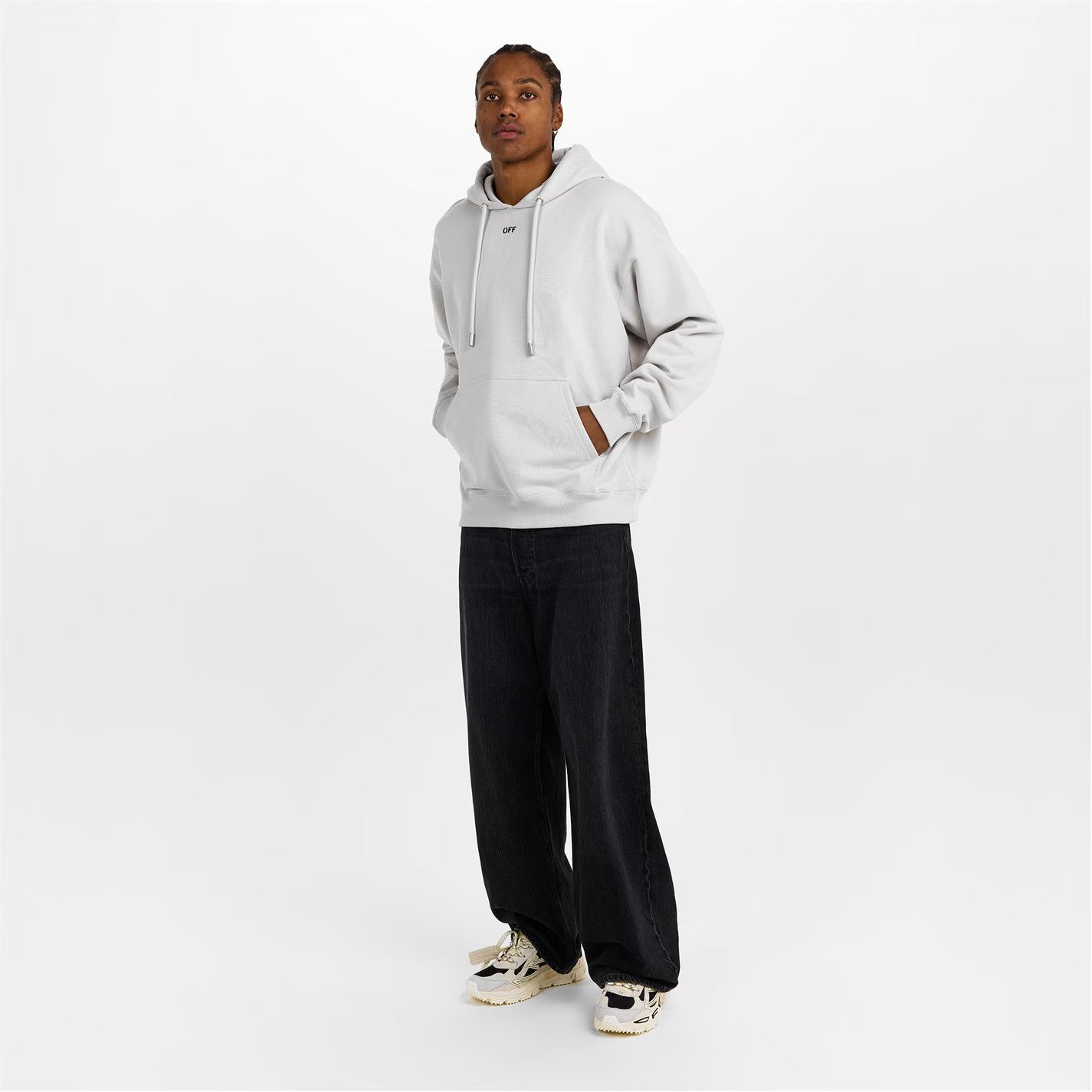 Off-White o1g2r1mq0226 Skate Pull Over Hoodie In White Size US L / EU 52-54 / 3 - 5 Thumbnail