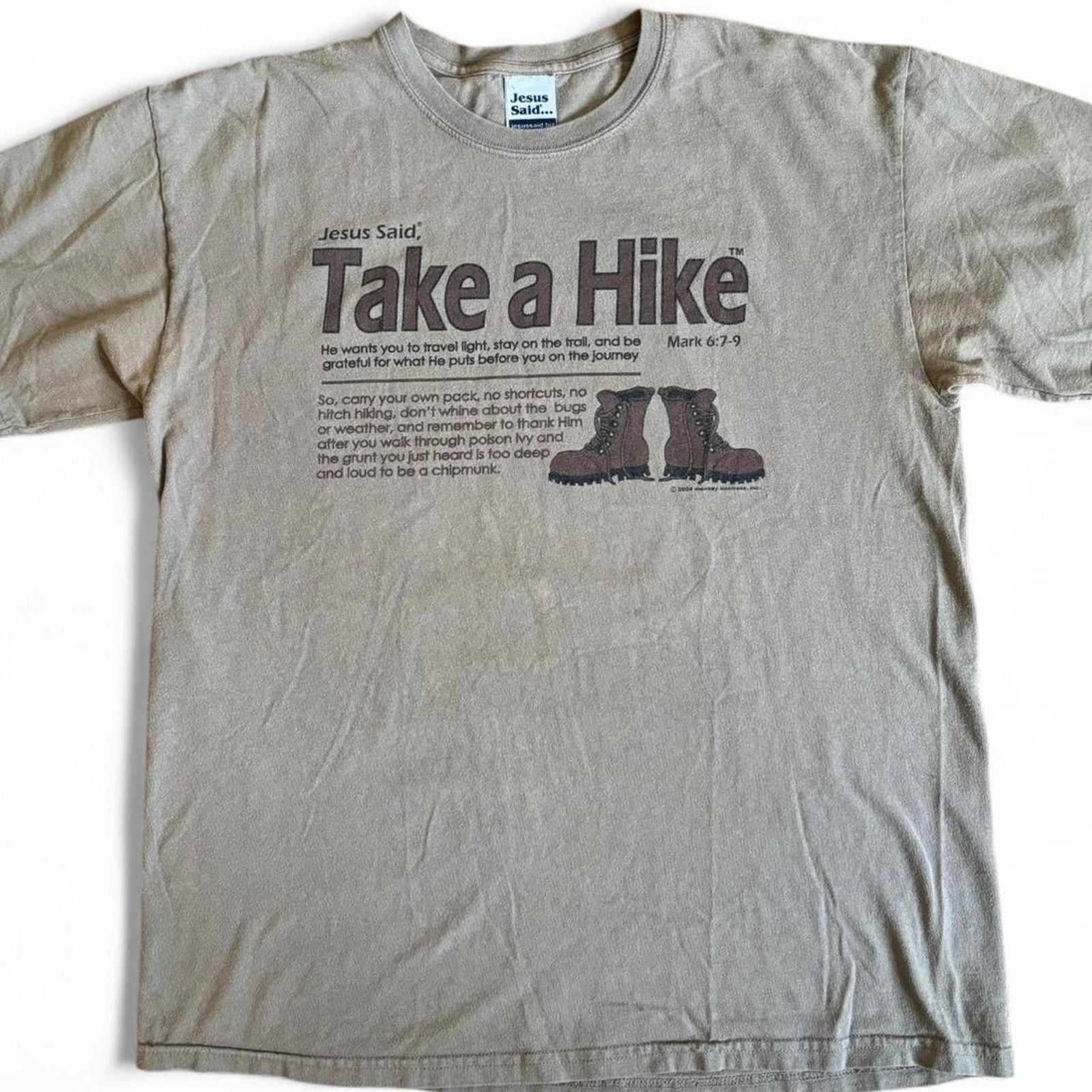 Other Vintage Y2K Jesus Said Take a Hike T-Shirt 2004 Large Y2K Size US L / EU 52-54 / 3 - 2 Thumbnail