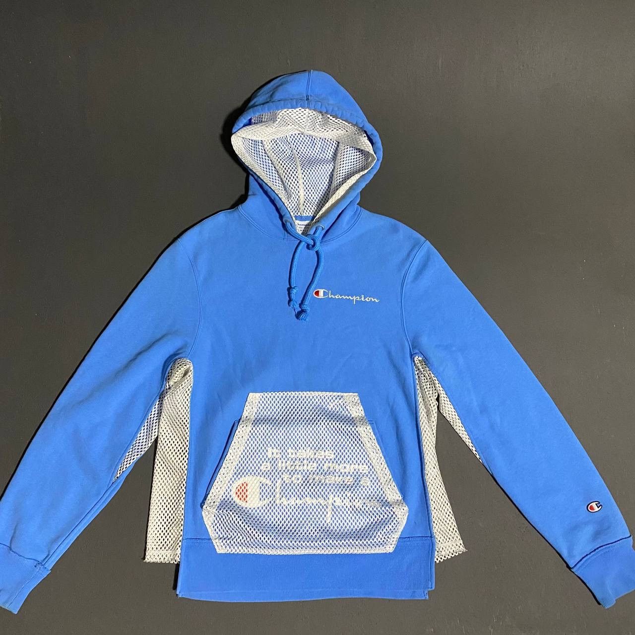 Champion Champion Blue Mesh-Lined Hoodie Size US S / EU 44-46 / 1 - 1 Thumbnail