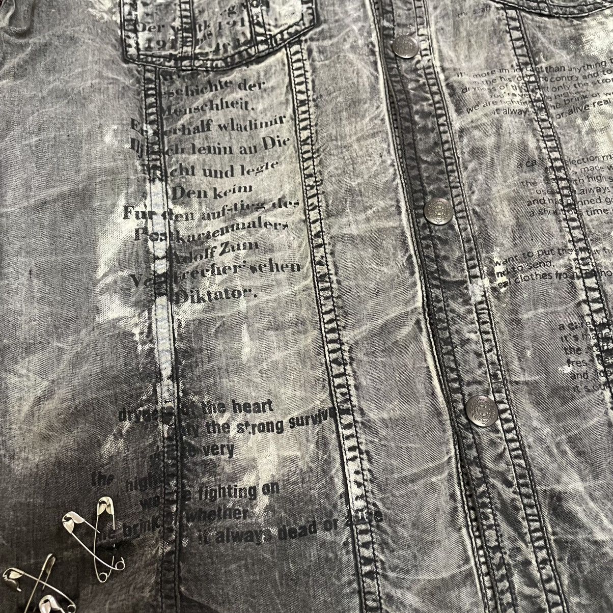 In The Attic 🇯🇵 IN THE ATTIC POEM PUNK GOTHIC DOUBLE LAYER JACKET Size US L / EU 52-54 / 3 - 19 Thumbnail