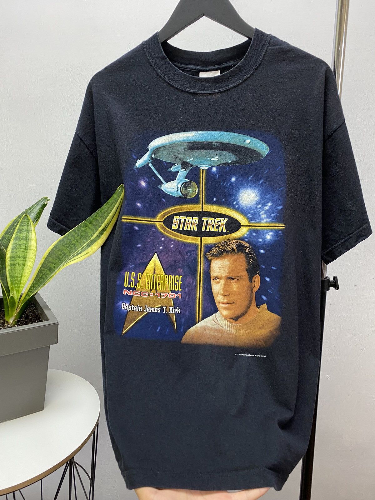 Changes × Vintage Vintage 2000 Star Trek Captain James T. Kirk Tee T-Shirt Size US XL / EU 56 / 4 - 10 Thumbnail