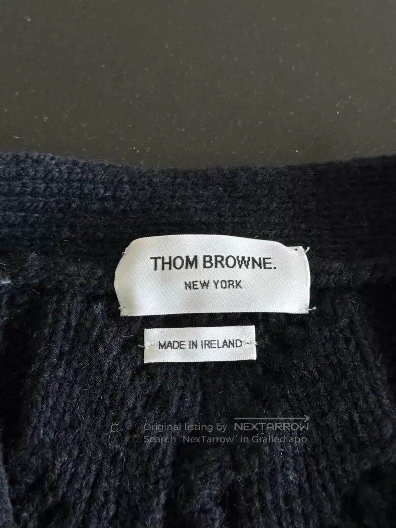 Thom Browne Thom Browne Blue wool cardigan Size US M / EU 48-50 / 2 - 3 Thumbnail