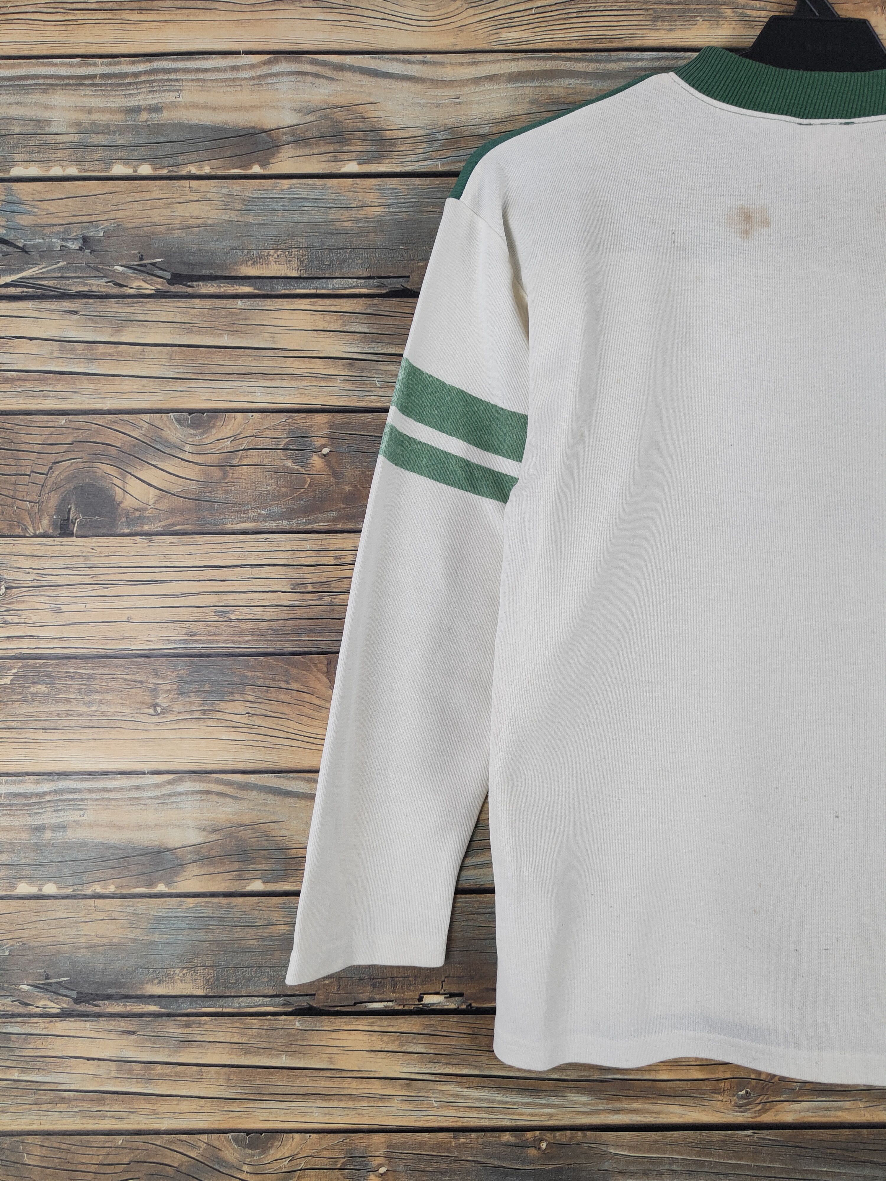 Converse DL Converse Green Ivory Long Sleeve T-shirts #643 Size US S / EU 44-46 / 1 - 8 Thumbnail
