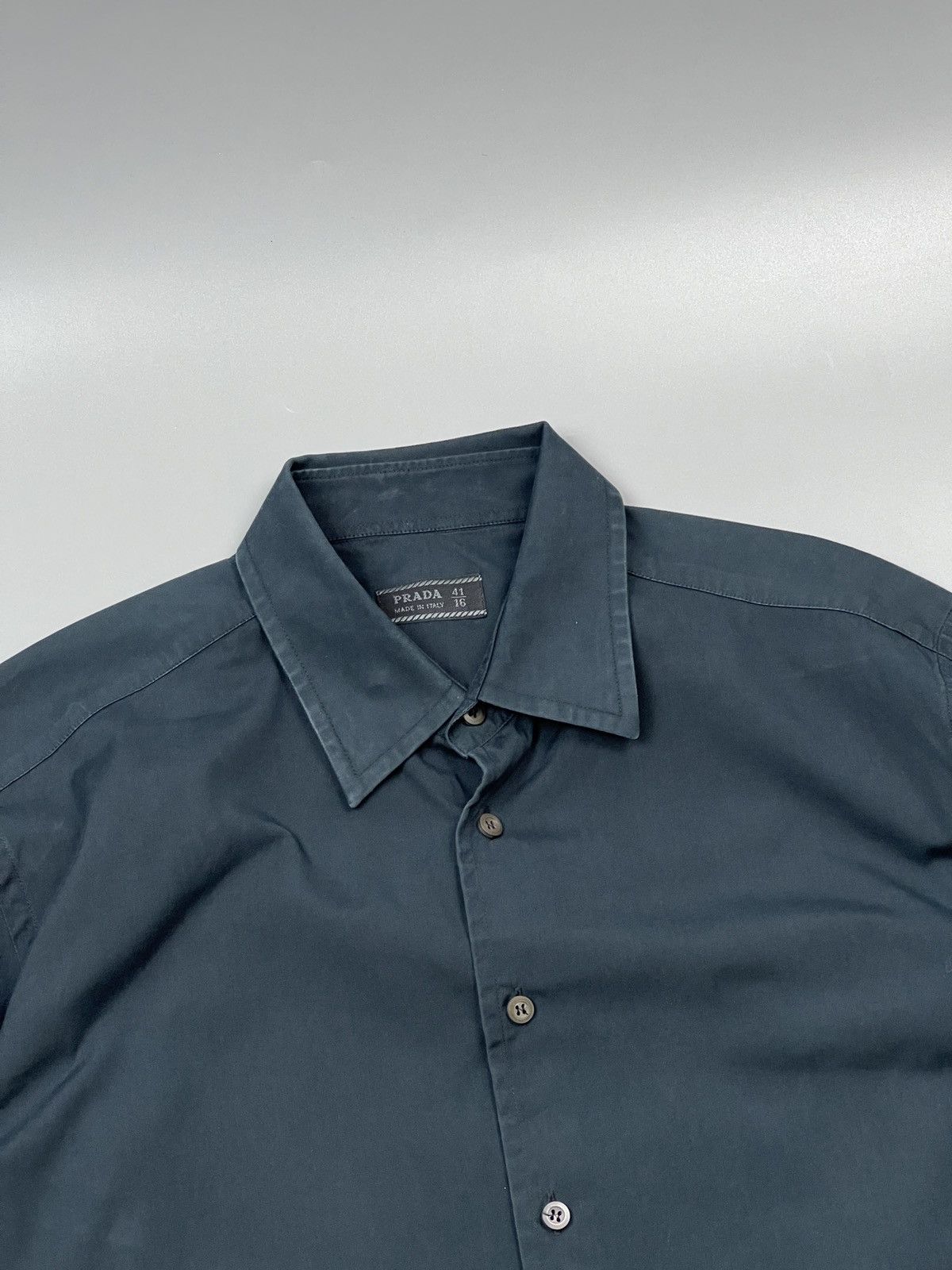 Prada Prada Black Cotton Shirt (Y0437) Size US XXL / EU 58 / 5 - 3 Thumbnail