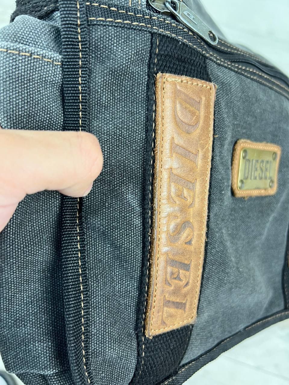 Diesel Vintage Diesel Messenger Shoulders Bag Leather Logo Size ONE SIZE - 21 Thumbnail