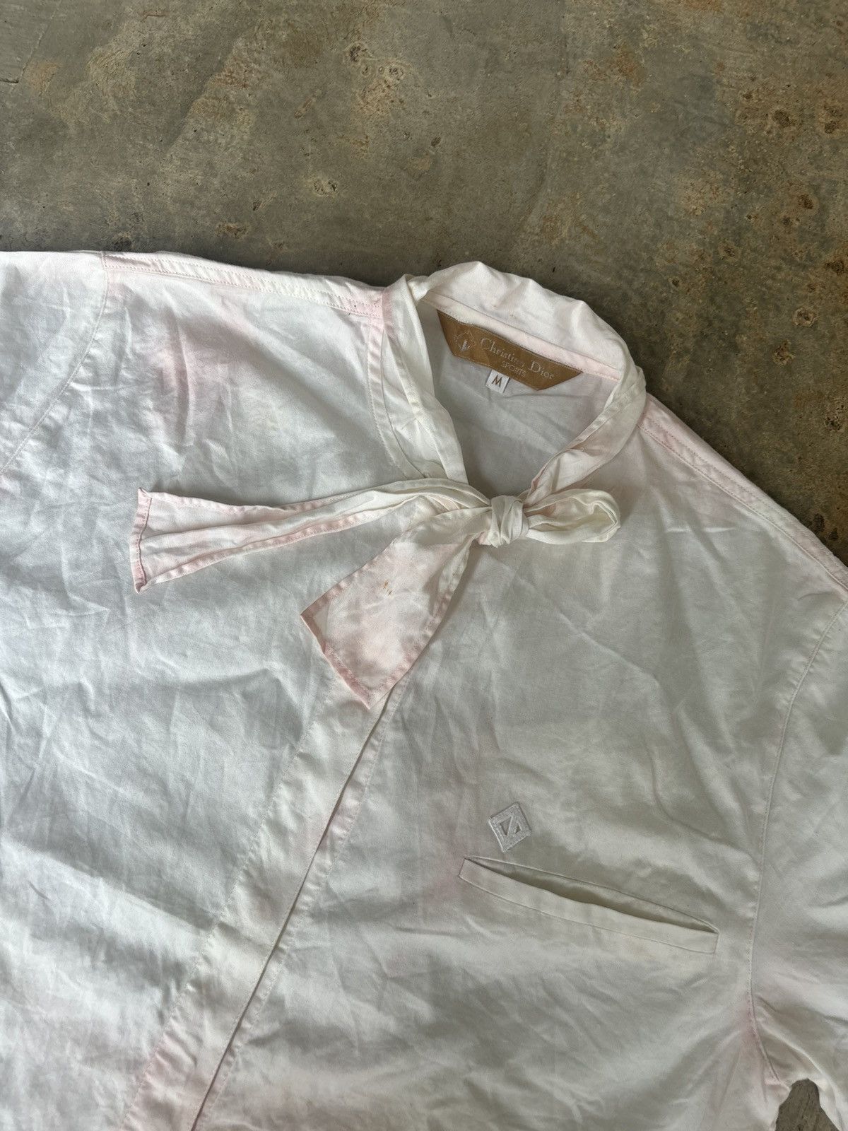 Christian Dior Monsieur Vtg Christian Dior Sports Pocket Shirt Size US M / EU 48-50 / 2 - 2 Thumbnail
