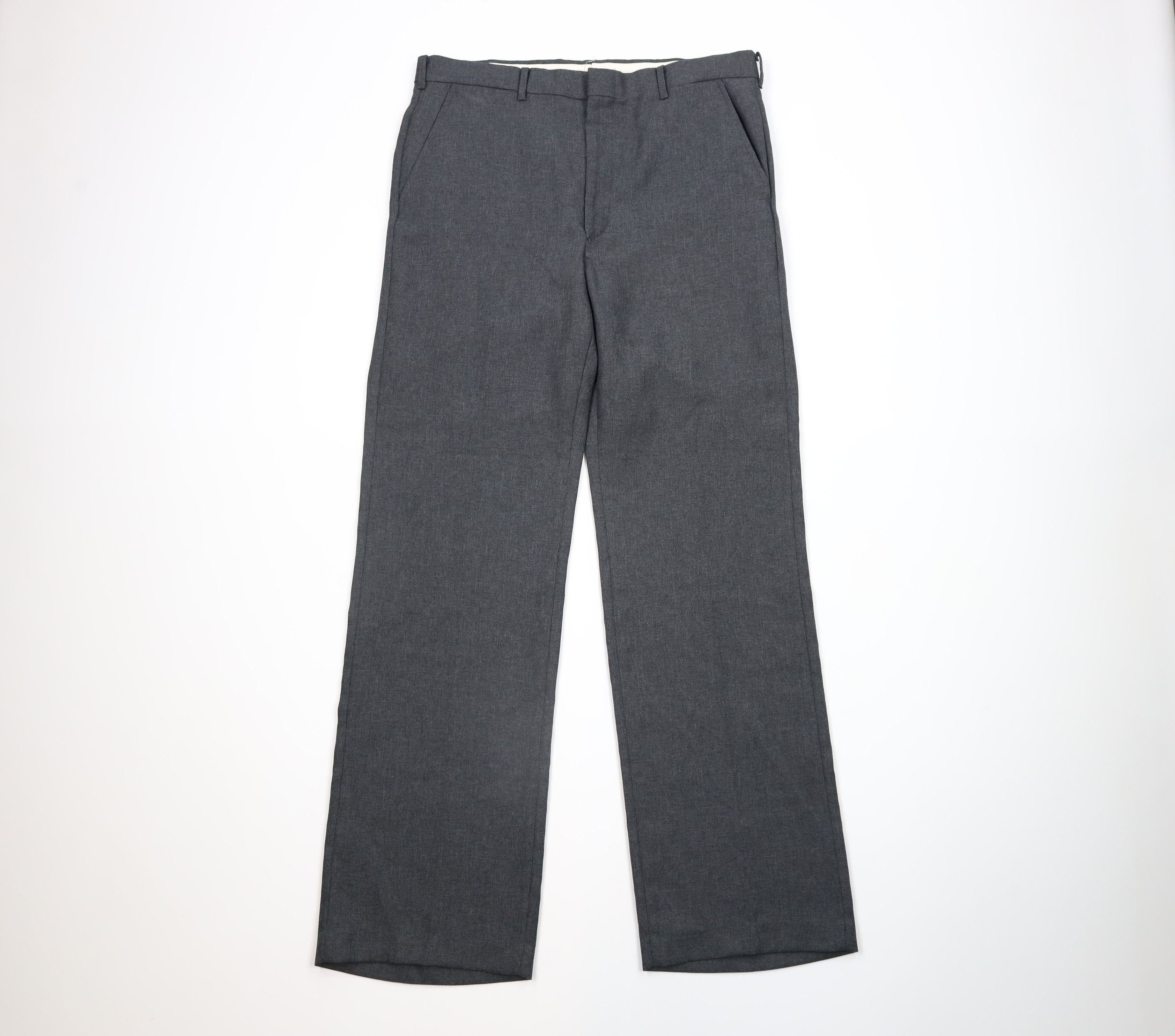 Vintage Vintage 70s Streetwear Bell Bottoms Pants Trousers Gray USA Size US 34 / EU 50 - 1 Thumbnail