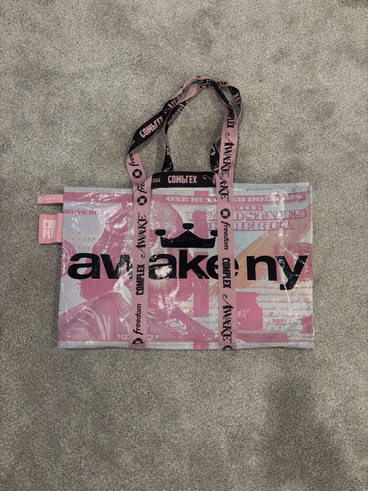 Awake NY Awake NY Tote Bag Complexcon exclusive pink Size ONE SIZE - 2 Thumbnail