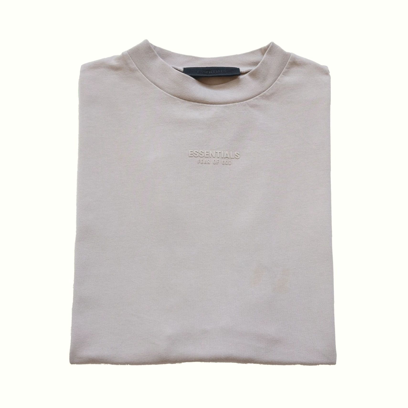 Fear of God FEAR OF GOD ESSENTIALS VTG Y2K DISTRESSED OATMEAL BAGGY T SHIRT PULL OVER SZ M Beige Crew Neck Short Sleeve Men 29" PIT TO PIT 29" LENGTH Size US M / EU 48-50 / 2 - 2 Thumbnail