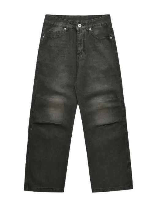 Japanese Brand Rumi American retro high street distressed casual jeans Size US 32 / EU 48 - 4 Thumbnail
