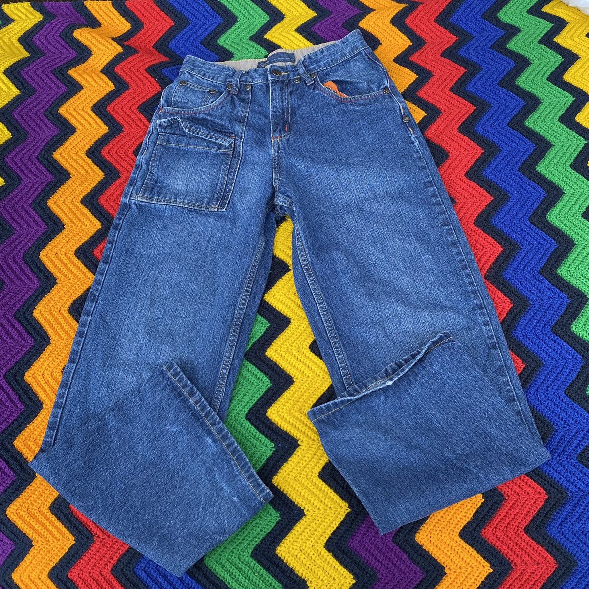 Vintage GIRLS Y2K ANGEL RAVE DENIM 2000 JEANS | Grailed