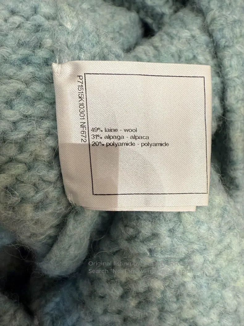 Chanel Chanel 21K light blue tie-up knitted cardigan coat Size XS / US 0-2 / IT 36-38 - 8 Thumbnail