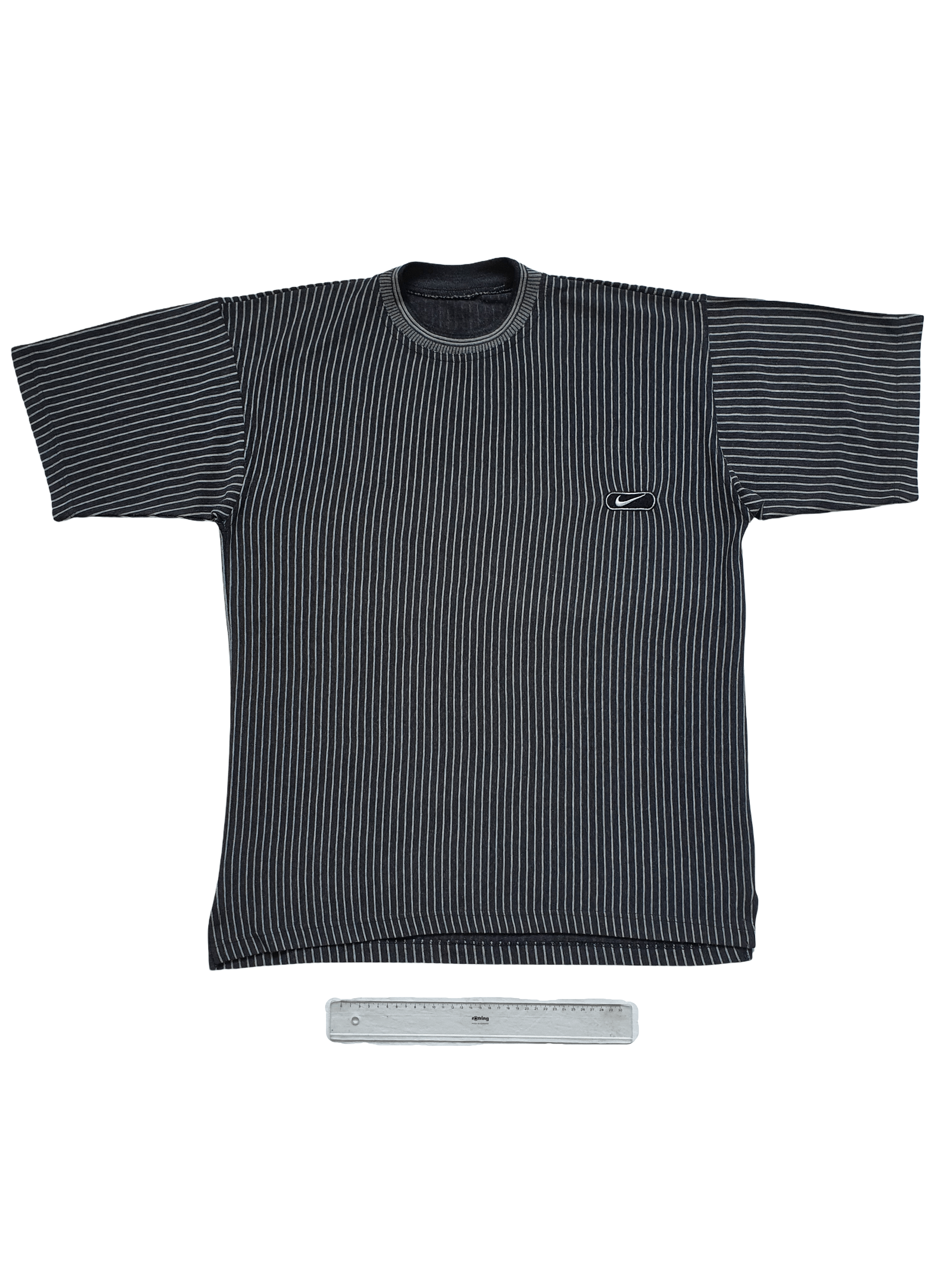 Nike Vintage (90s,00s, Y2K) Oversize Knitted Crew Neck Tee Size US XL / EU 56 / 4 - 1 Thumbnail
