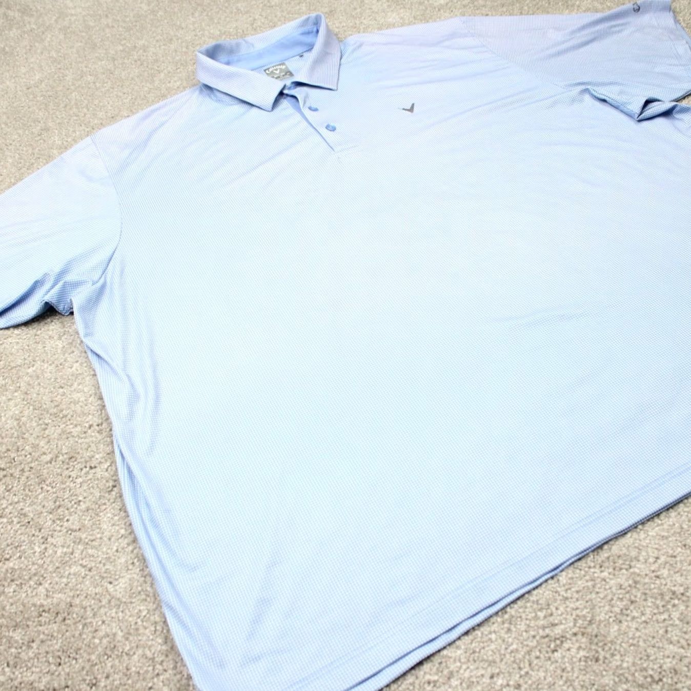 Callaway Callaway Golf Polo Shirt Men 4XL Blue Geometric Opti-Dri Short Sleeve Size US XXL / EU 58 / 5 - 6 Thumbnail