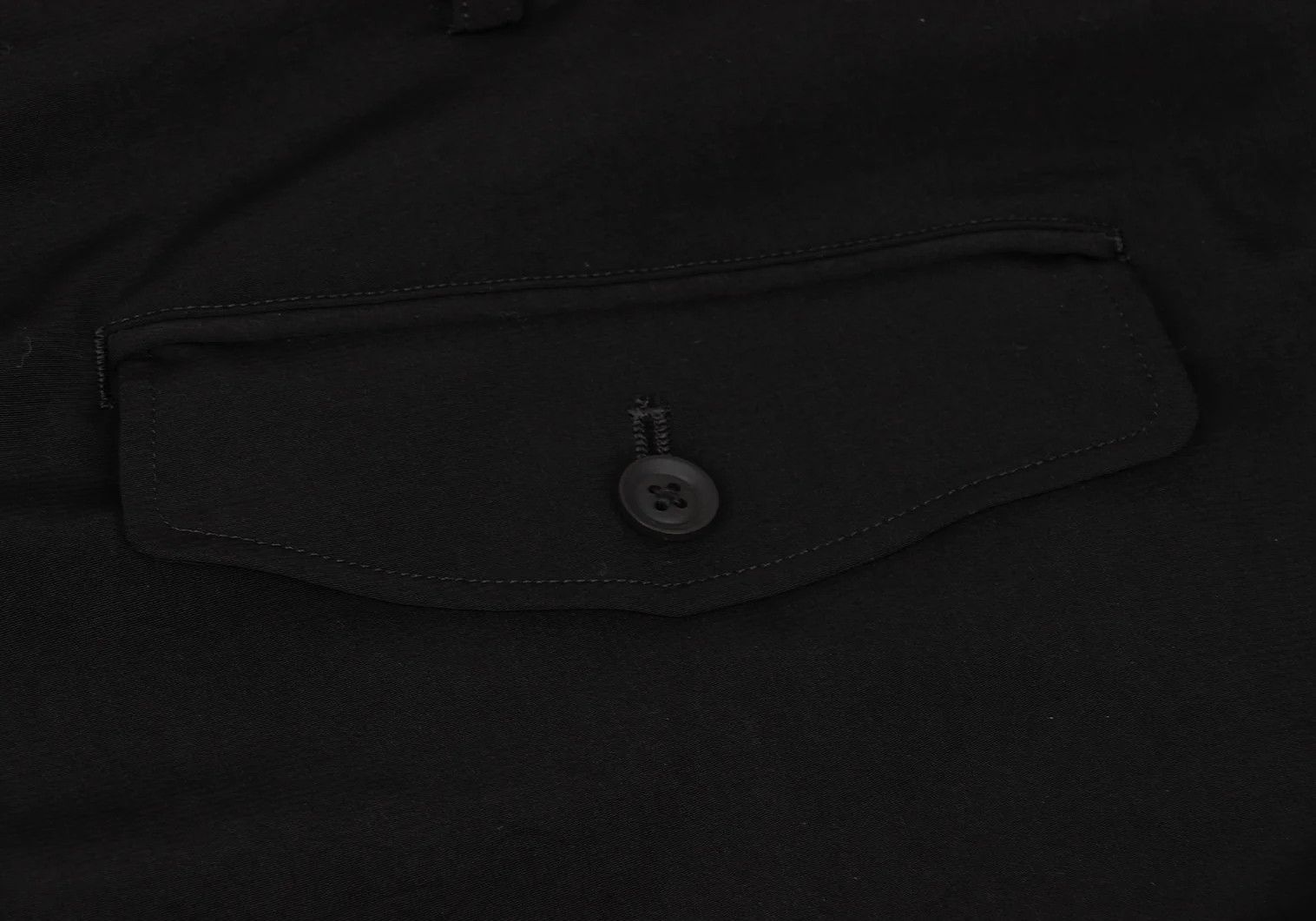 Yohji Yamamoto Yohji Yamamoto Crepe Dressed Button Pants Black Size US 32 / EU 48 - 12 Thumbnail