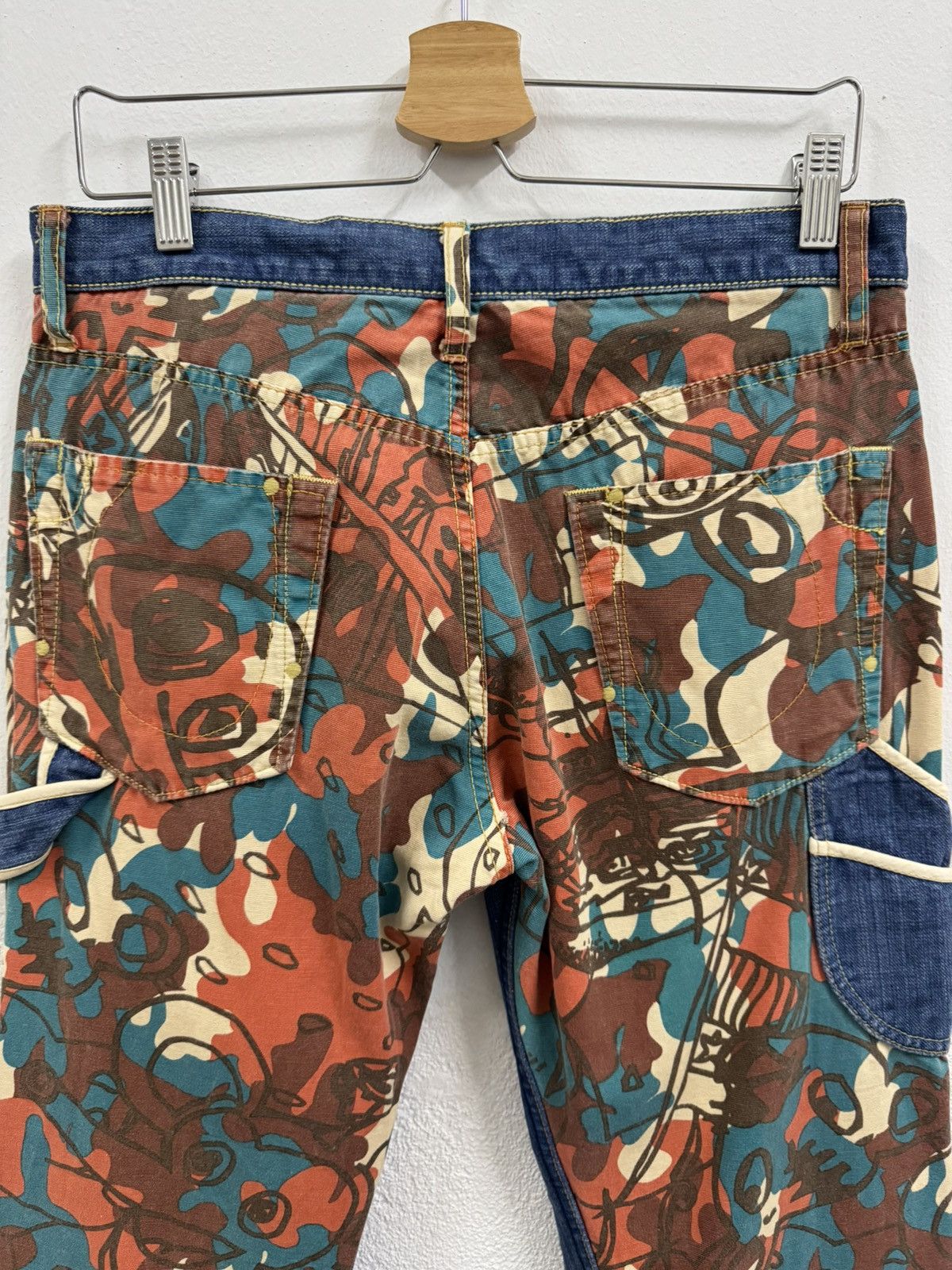 Alexander Lee Chang × Japanese Brand × Vintage Vintage ALEXANDER LEE CHANG Mixed Denim Pants Size US 32 / EU 48 - 7 Thumbnail