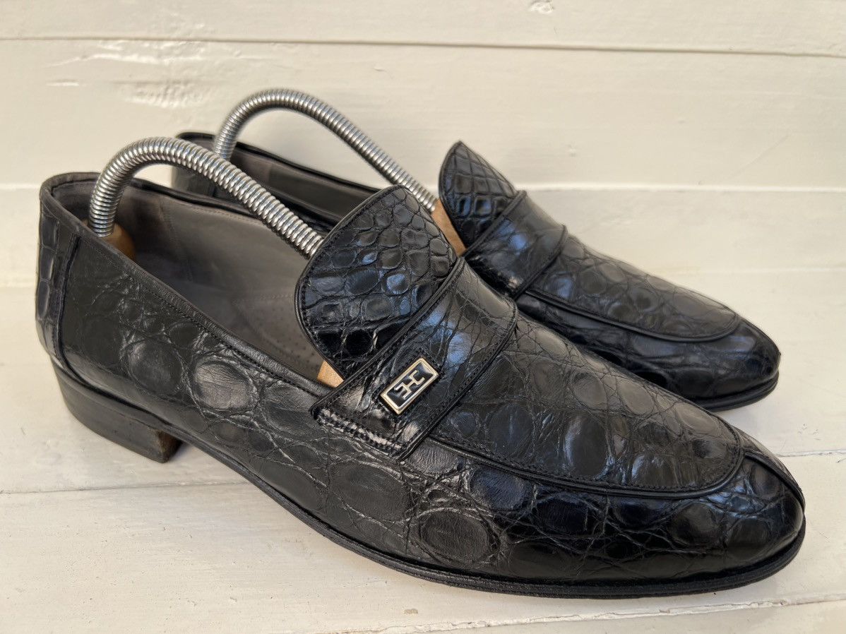 Bally BALLY Full Crocodile Black Loafers Men’s Sz US 8.5 Size US 8.5 / EU 41-42 - 3 Thumbnail