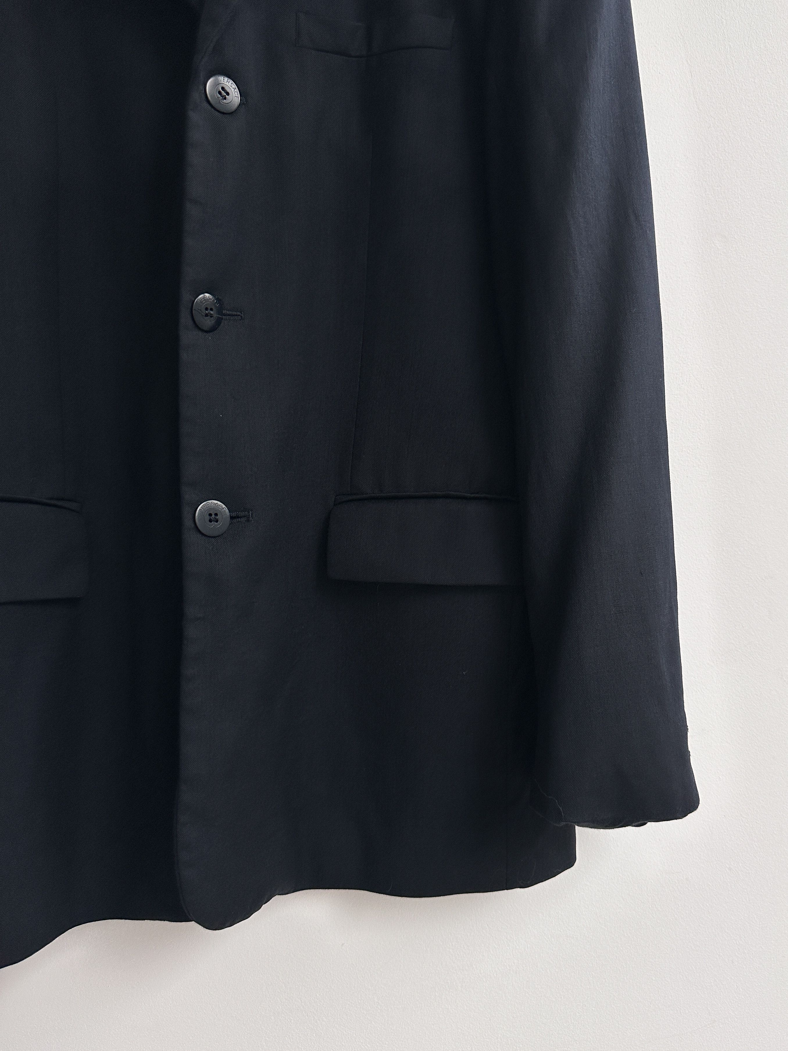 Versace Vintage Gianni Versace Navy Blazer Size 50R - 6 Thumbnail