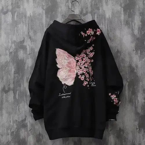 Japanese Brand Hoodies Couples Hip-hop Size ONE SIZE - 3 Thumbnail
