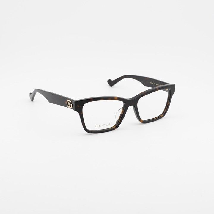 Gucci Gucci GG1476OK 002 Square Eyeglasses - Dark Havana 55mm Size ONE SIZE - 5 Thumbnail
