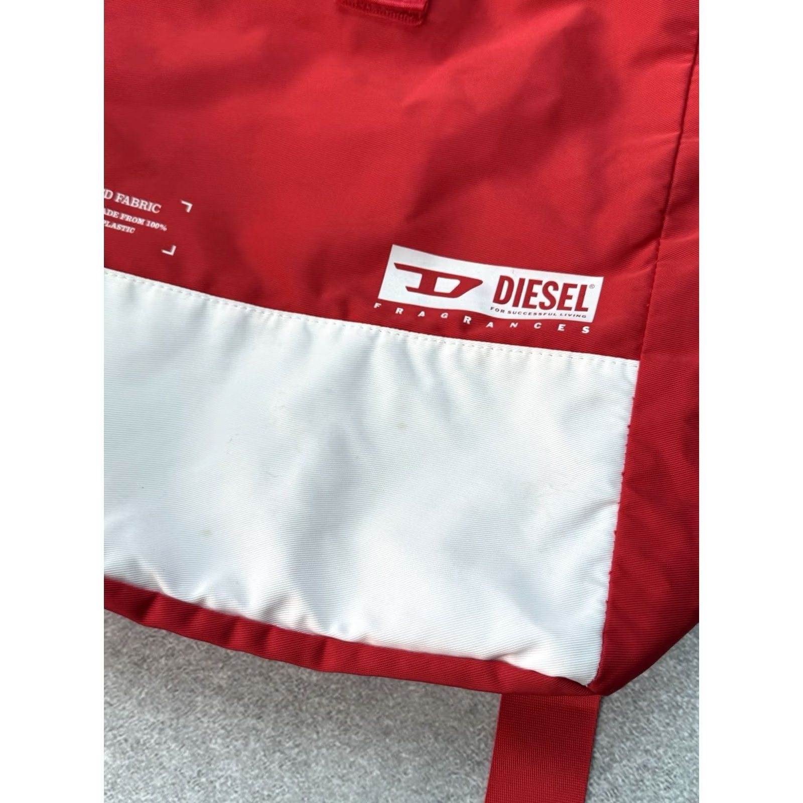 Diesel Diesel Backpack Y2K Red White Unisex Sports Bag Size ONE SIZE - 5 Thumbnail