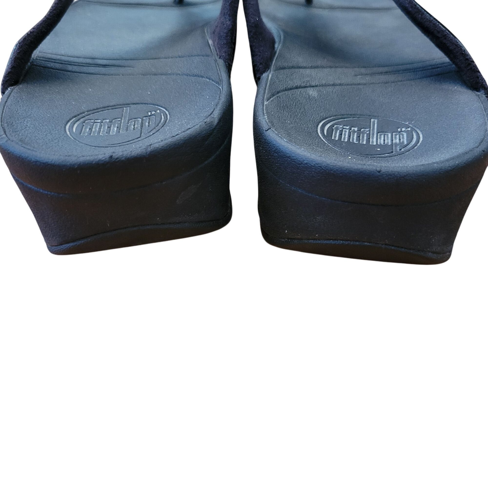 Other FitFlop Black Patent Leather Sandals PIETRA Rhinestone 9 Sum Size US 9 / IT 39 - 5 Thumbnail