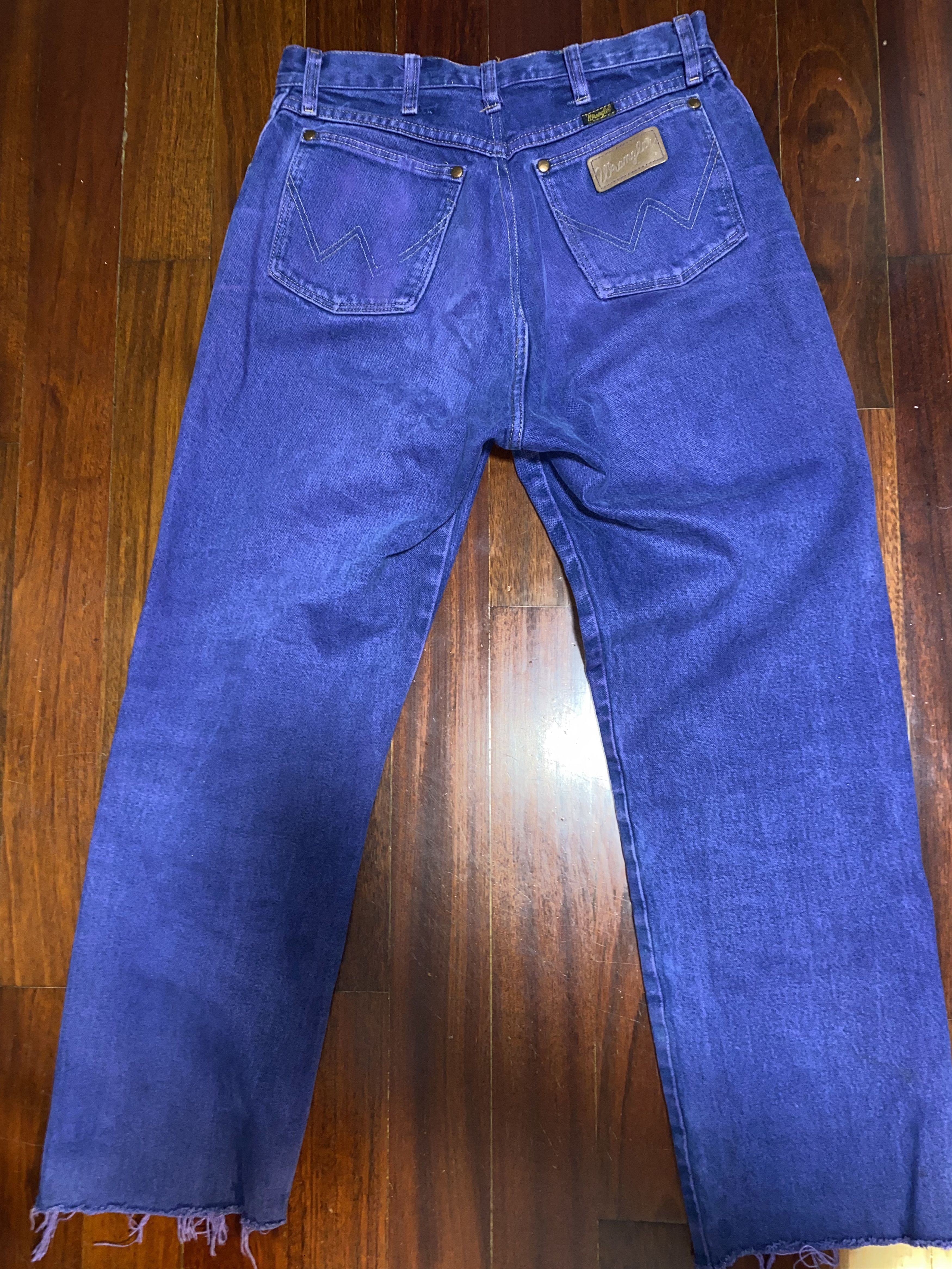 Wrangler DESIGNER VINTAGE JEANS PURPLE Y2K STREETWEAR ROCKSTAR Size US 34 / EU 50 - 5 Thumbnail