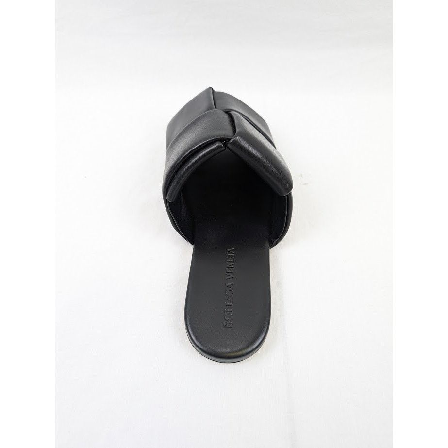 Bottega Veneta o1rshd1 Q:2 / Nappa Lagoon Leather Sandals in Black Size US 9 / EU 42 - 12 Thumbnail