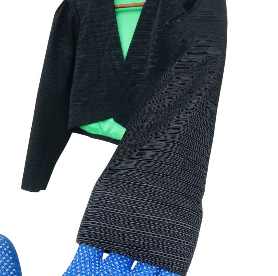 Yves Saint Laurent Rare 80s Vintage Yves Saint Laurent Cropped Bolero Jacket Size XS / US 0-2 / IT 36-38 - 8 Thumbnail