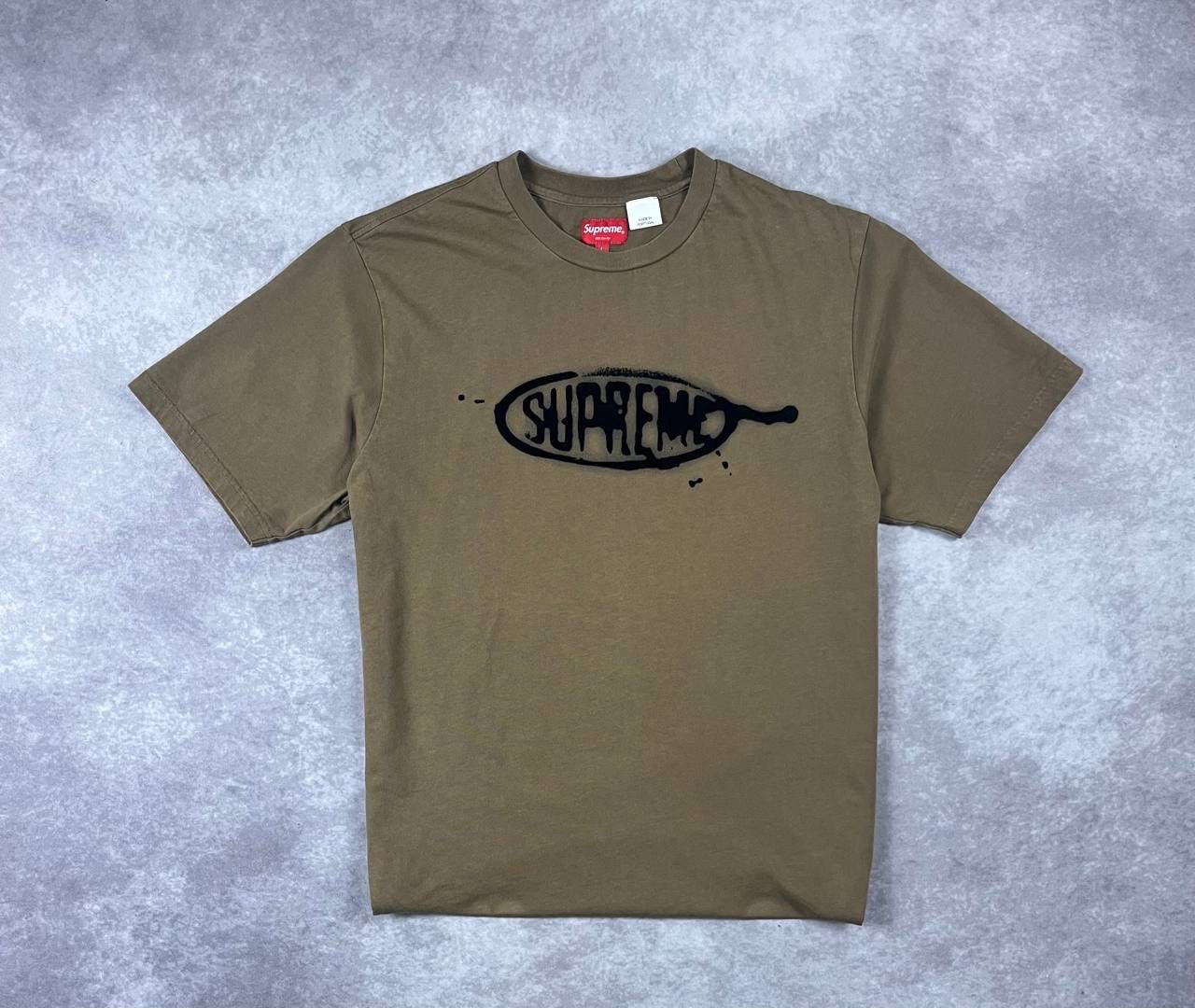 Supreme Supreme Ink Blot Short-Sleeve Top 'Olive Brown' L Size Size US L / EU 52-54 / 3 - 1 Thumbnail