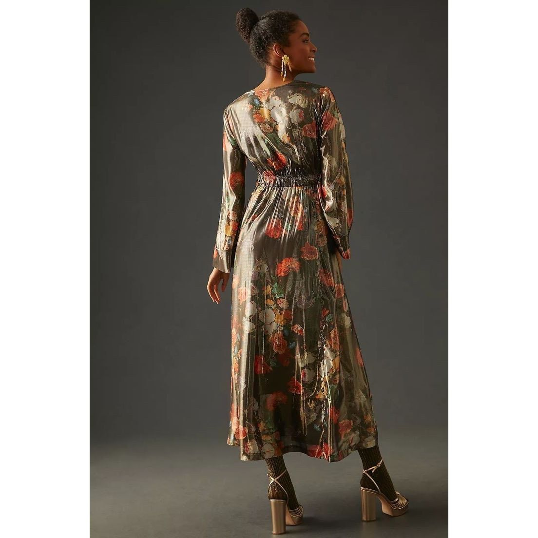 Anthropologie New Anthropologie Caballero Deep V-Neck Maxi Dress $248 XS Size XS / US 0-2 / IT 36-38 - 4 Thumbnail