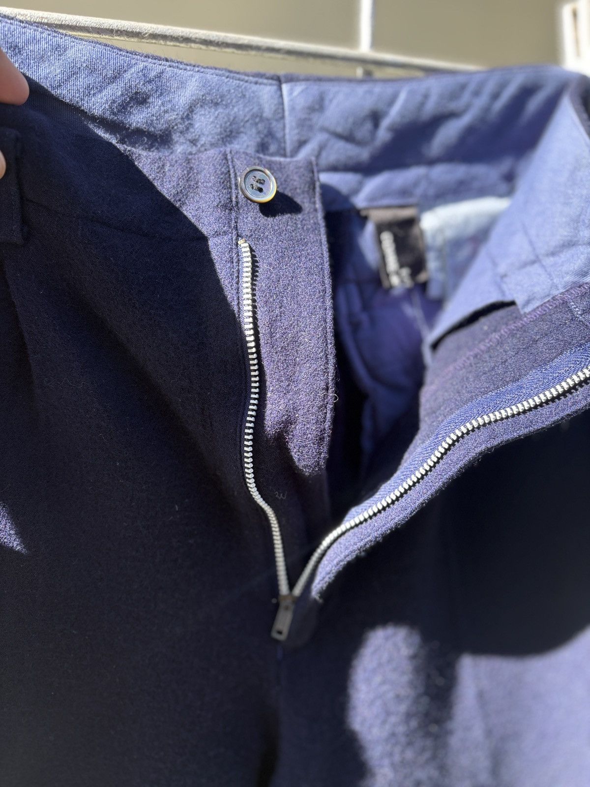 Comme des Garcons Comme des Garcons navy wool pants Size US 29 - 5 Thumbnail