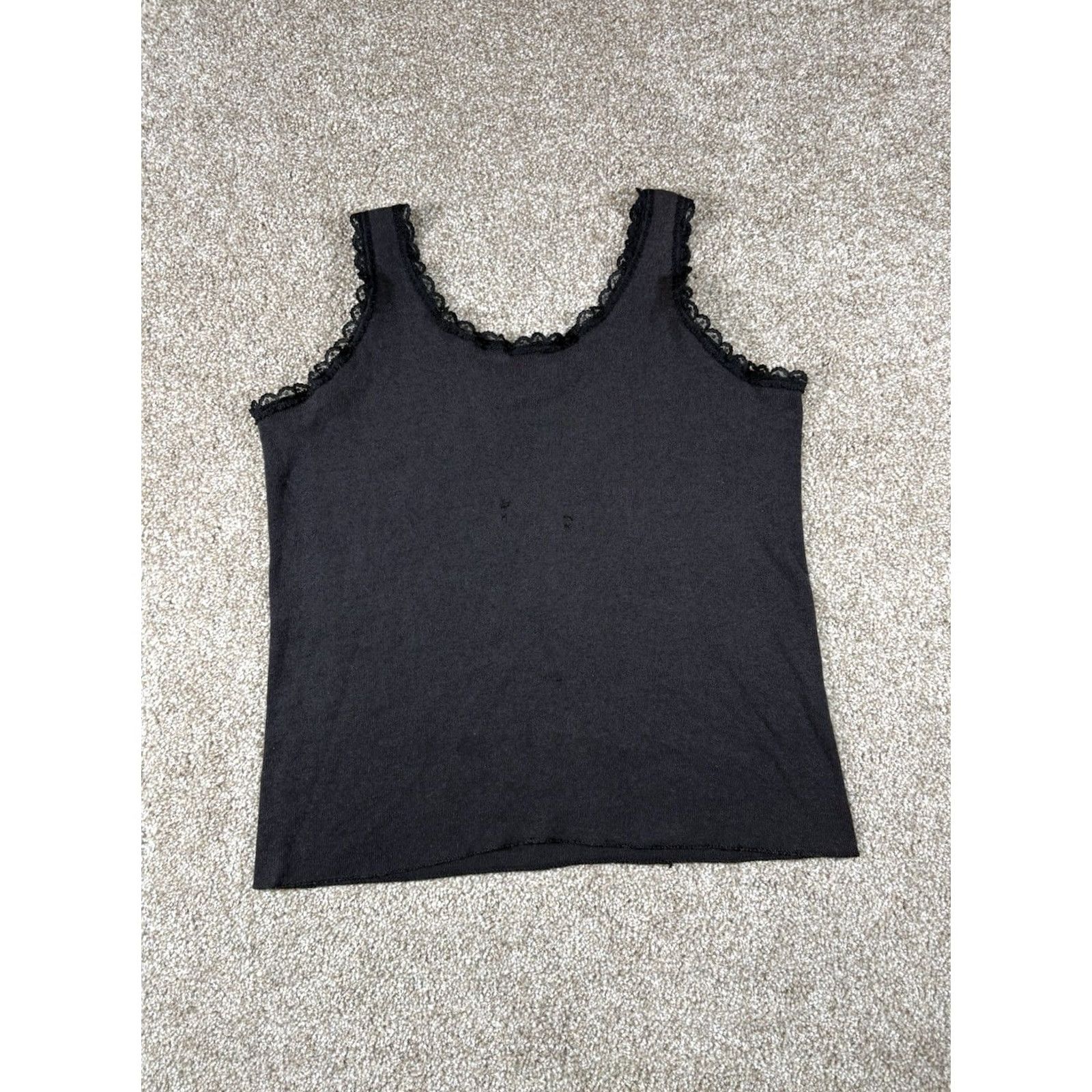Harley Davidson VINTAGE 3D Emblem Harley Davidson Forever Wild Lace Tank Top Shirt XL Black Women 90s 80s Sleeveless Scoop Strappy Shirt Size L / US 10 / IT 46 - 6 Thumbnail