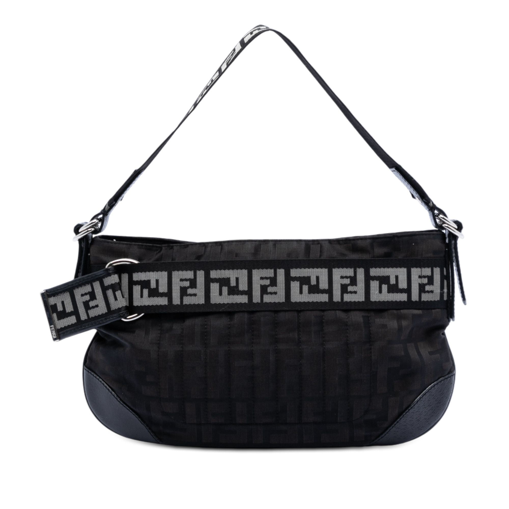 Fendi Fendi Zucca Nylon Zip Code Shoulder Bag Size ONE SIZE - 1 Thumbnail