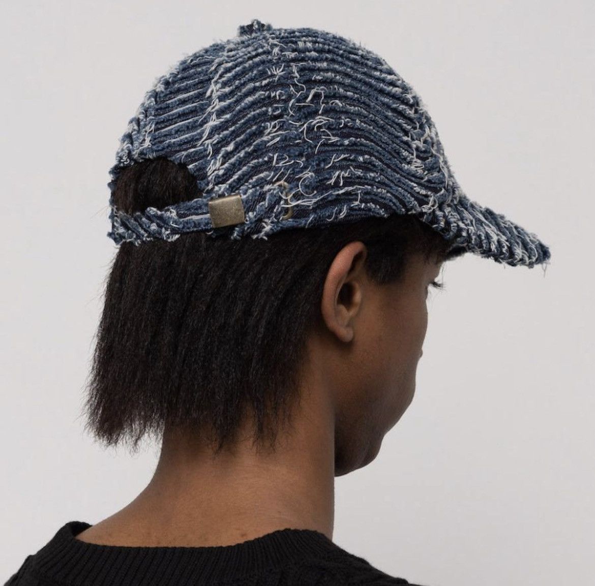 Maison MIHARA YASUHIRO KAMIYA Wave Denim Cap Size ONE SIZE - 3 Thumbnail