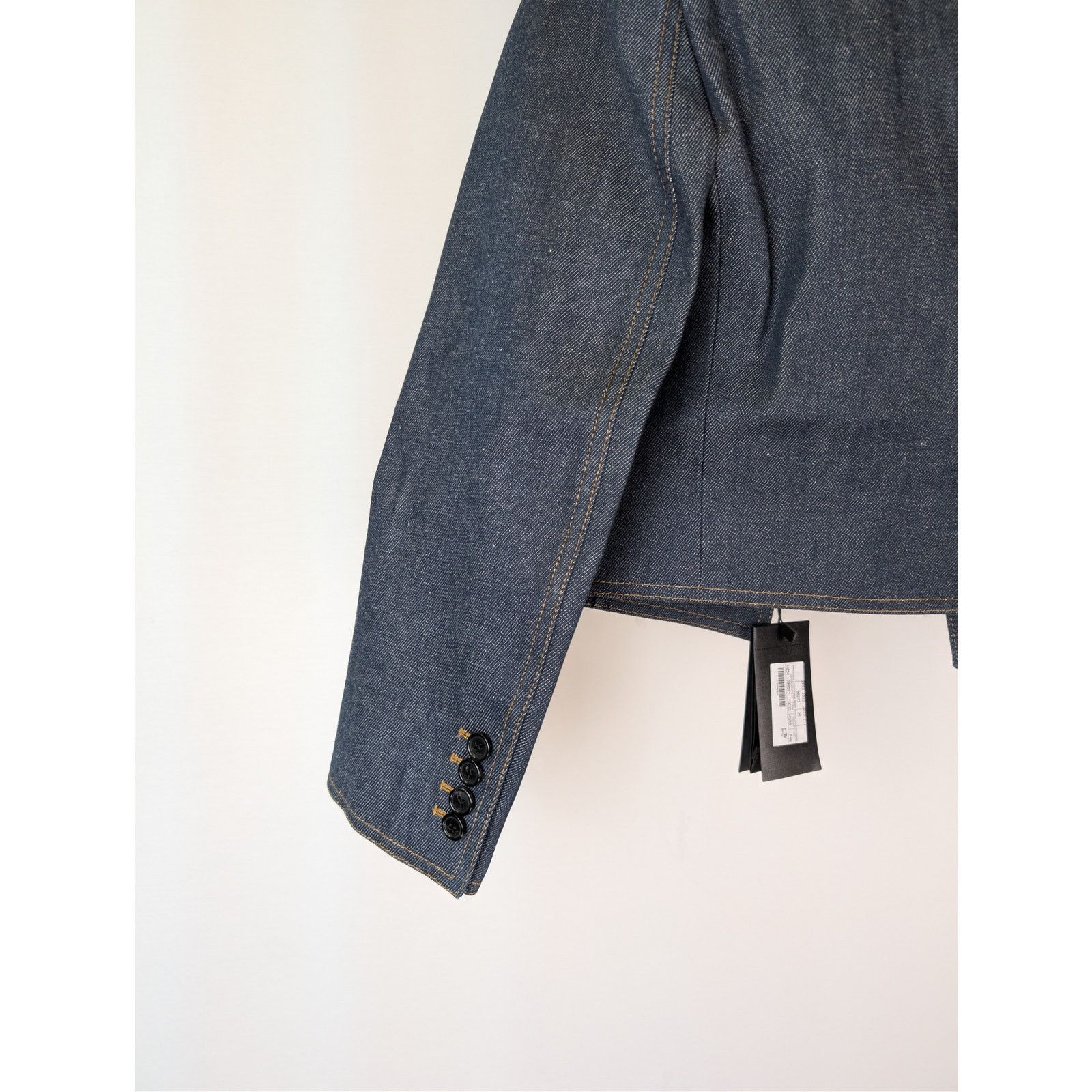 Saint Laurent Paris o1rshd1 Veste Jean Tailleur tailored denim jacket Deep Blue Size M / US 6-8 / IT 42-44 - 13 Thumbnail