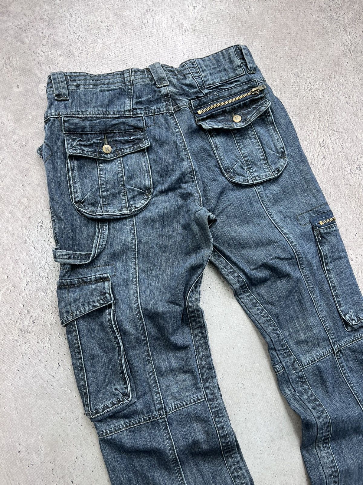 Issey Miyake × Japanese Brand × Tete Homme 2000s Tete Homme Multipocket Bondage Cargo Pants Size US 34 / EU 50 - 10 Thumbnail